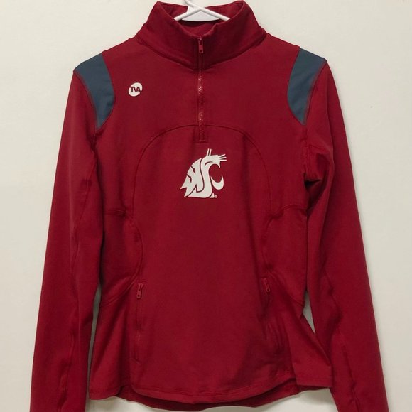 WSU Cougars Women’s 1/4 Zip Yoga Track Jacket (Size Small) Only One Ever Made! - Picture 1 of 2